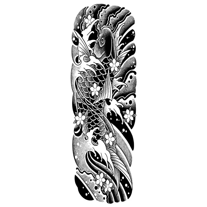 Koi Fish Ukiyo-e - InkOMG