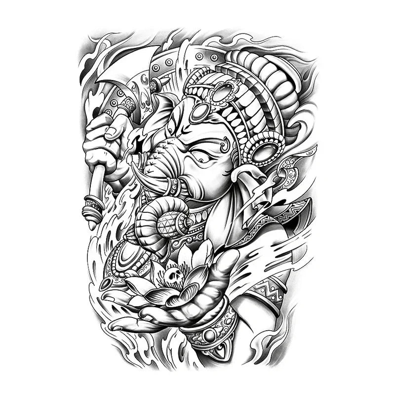 Elephant God - Full Back - InkOMG