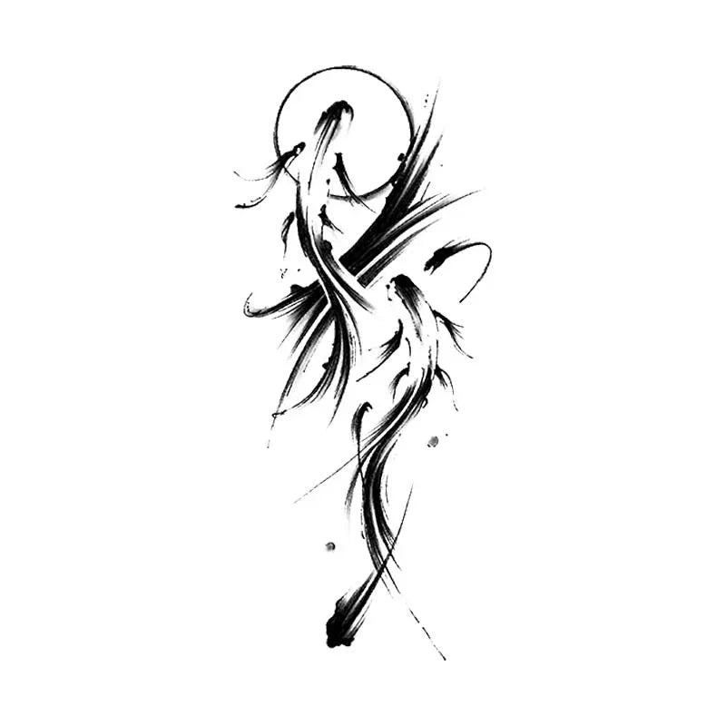 Ink Painting Fishes - InkOMG
