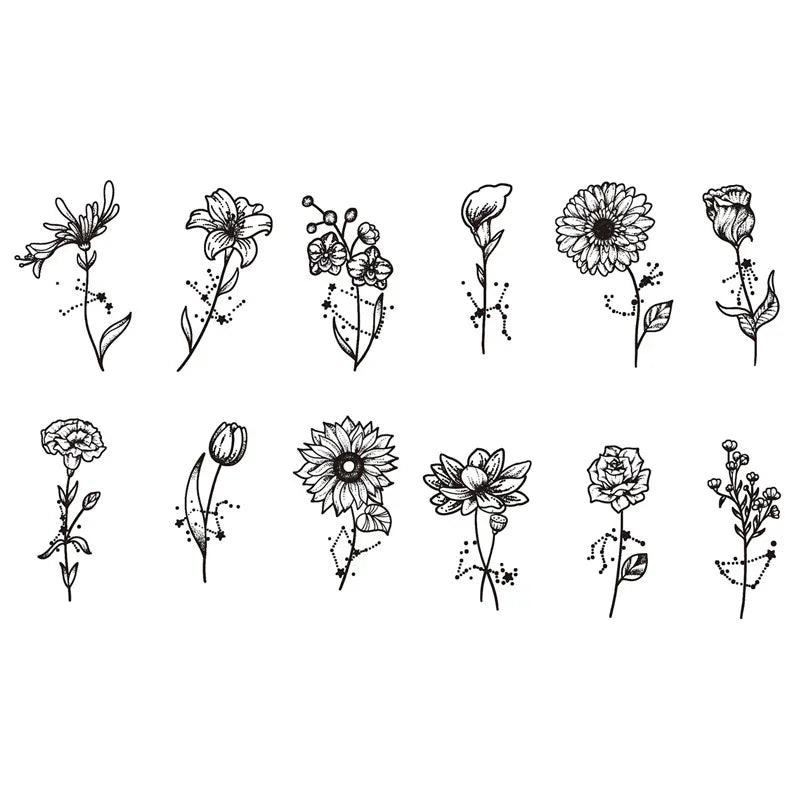 Zodiac Blooms - InkOMG