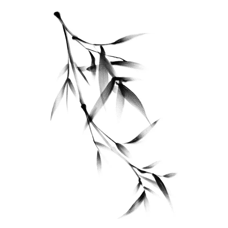 Ink Bamboo Leaves - InkOMG