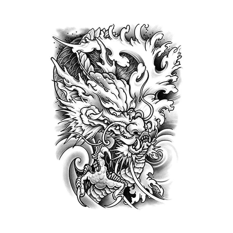 Angry Dragon King - Full Back - InkOMG