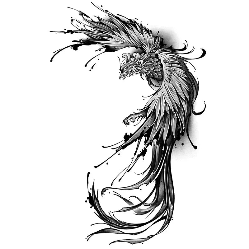 Phoenix Flying - Full Back - InkOMG