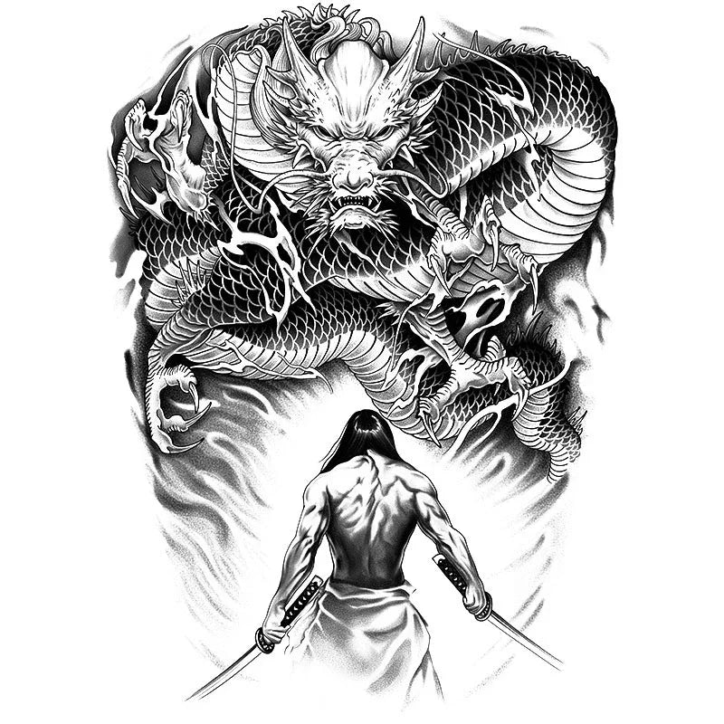 Dragon Slayer - Full Back - InkOMG