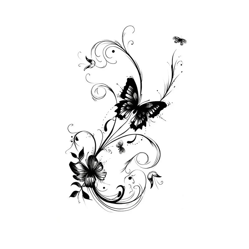 Butterflies Flying - InkOMG
