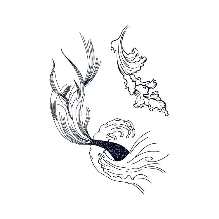 Fish & Wave - InkOMG