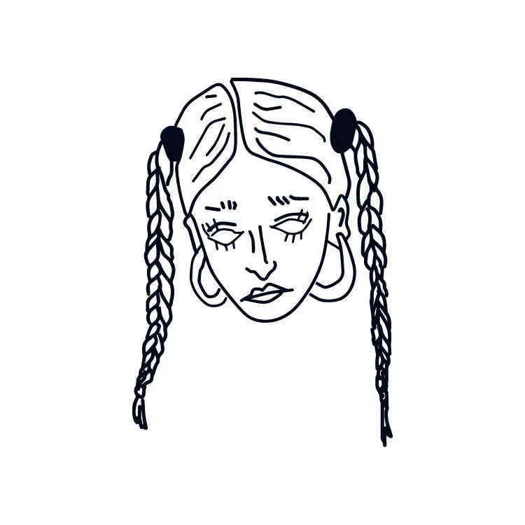Pigtails Girl - InkOMG