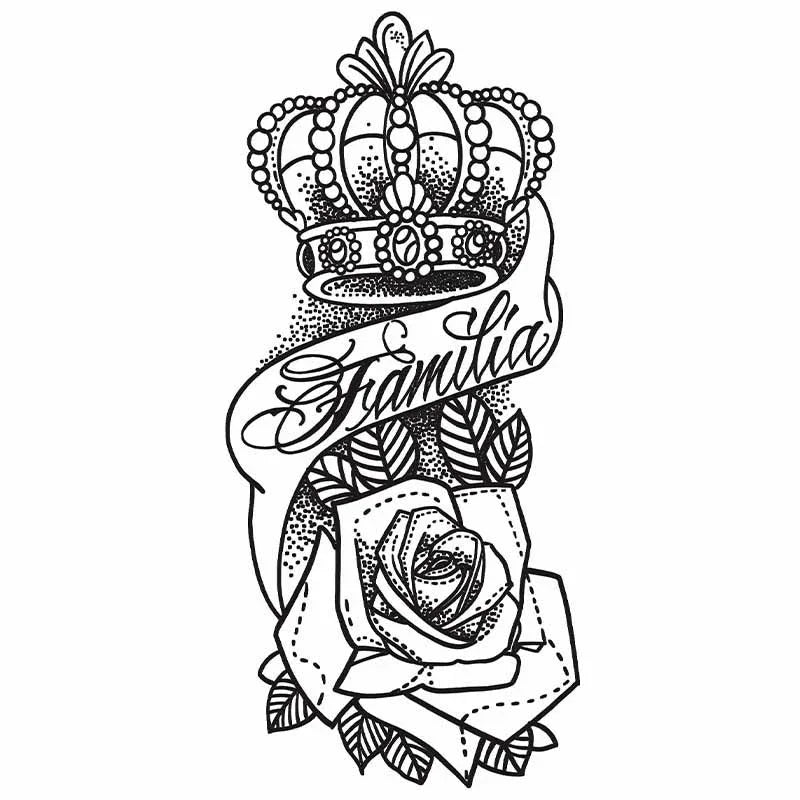 Familia Crown & Rose - InkOMG