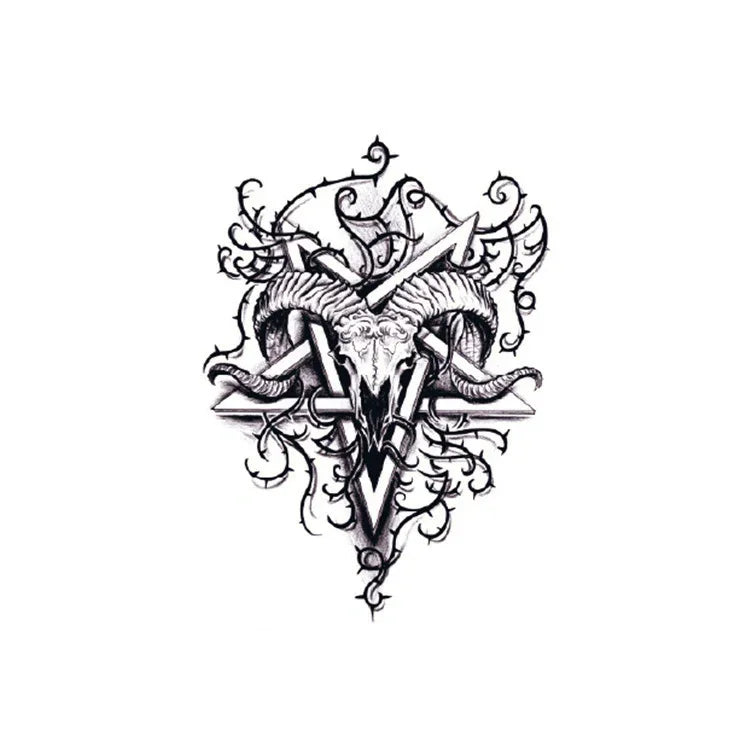 Devil Goat Head - InkOMG