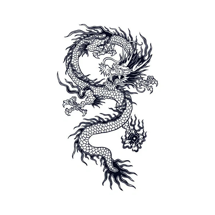 Eastern Flying Dragon - InkOMG