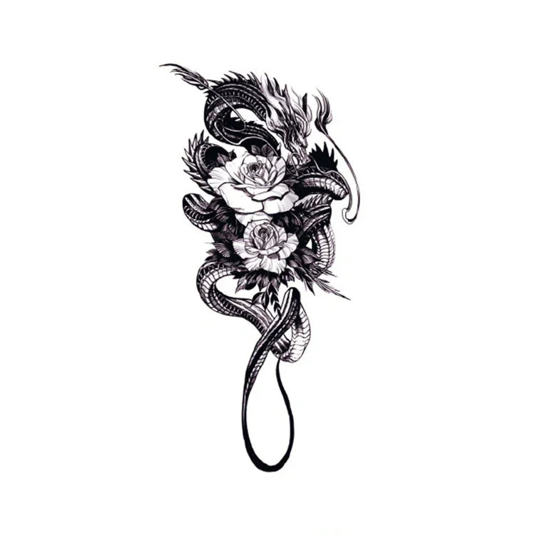 Flower & Dragon - InkOMG
