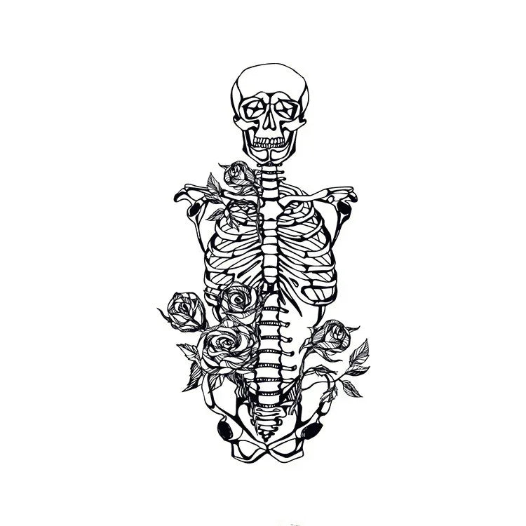 Skeleton & Roses - InkOMG
