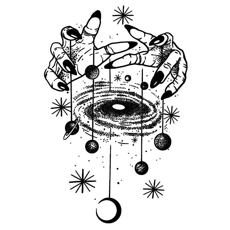 Witch Hands & Galaxy - InkOMG