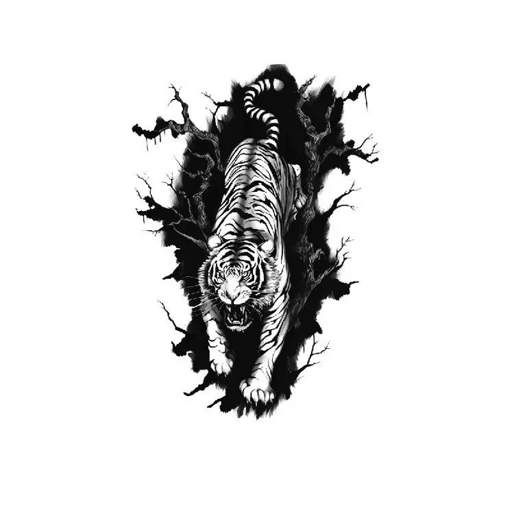 Tiger Approaching - InkOMG