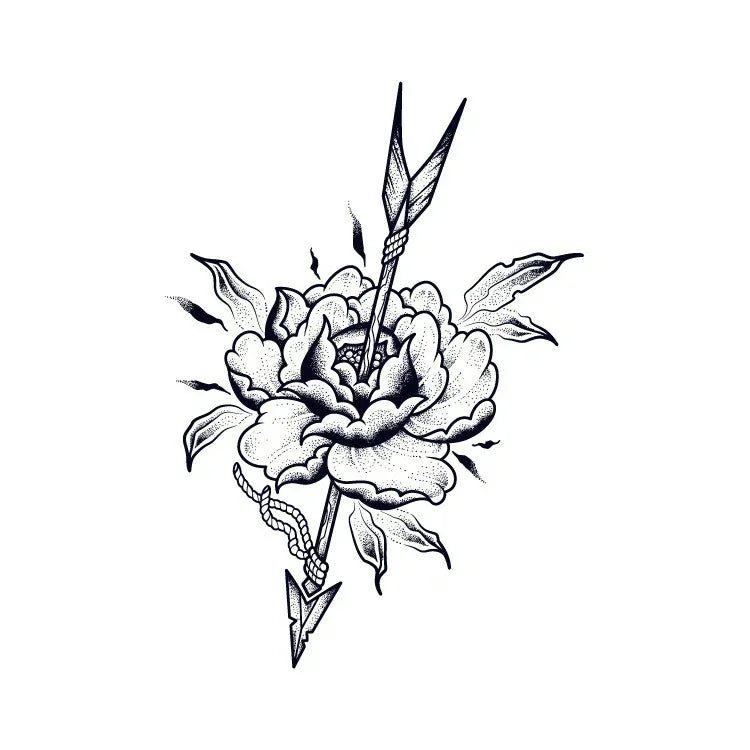 Arrow & Flower - InkOMG