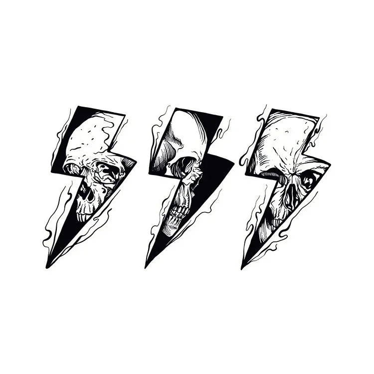Skull Lightning - InkOMG
