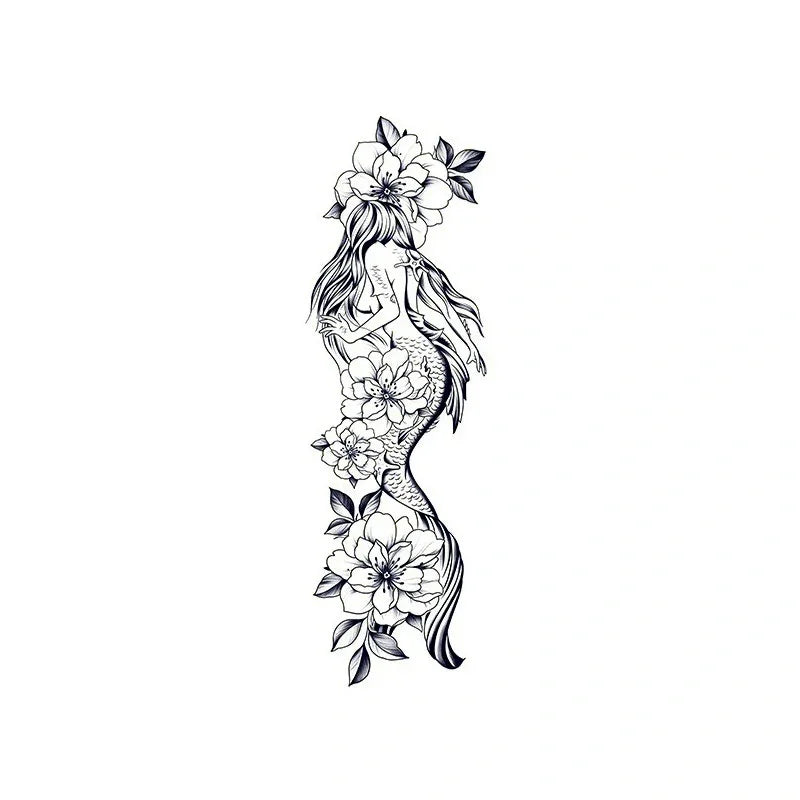 Flower & Mermaid - InkOMG