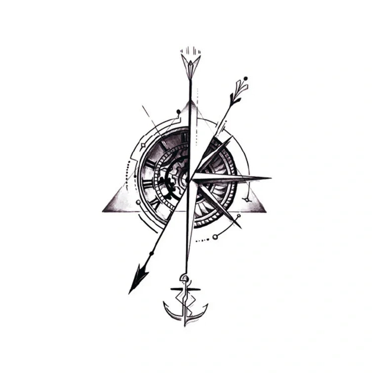 Clock Compass - InkOMG
