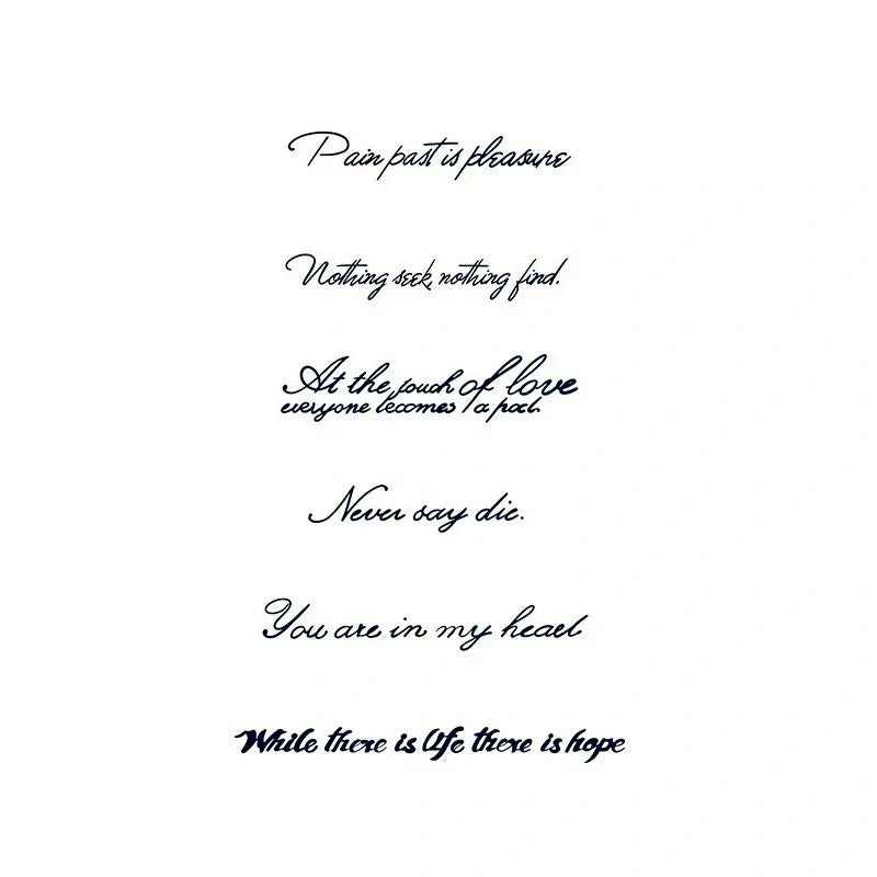 Quote Set – Cursive Motivational Phrases - InkOMG