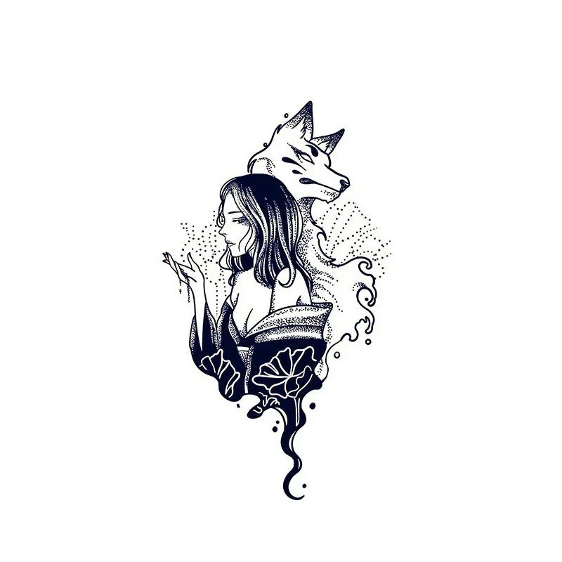 Woman & Fox Spirit - InkOMG