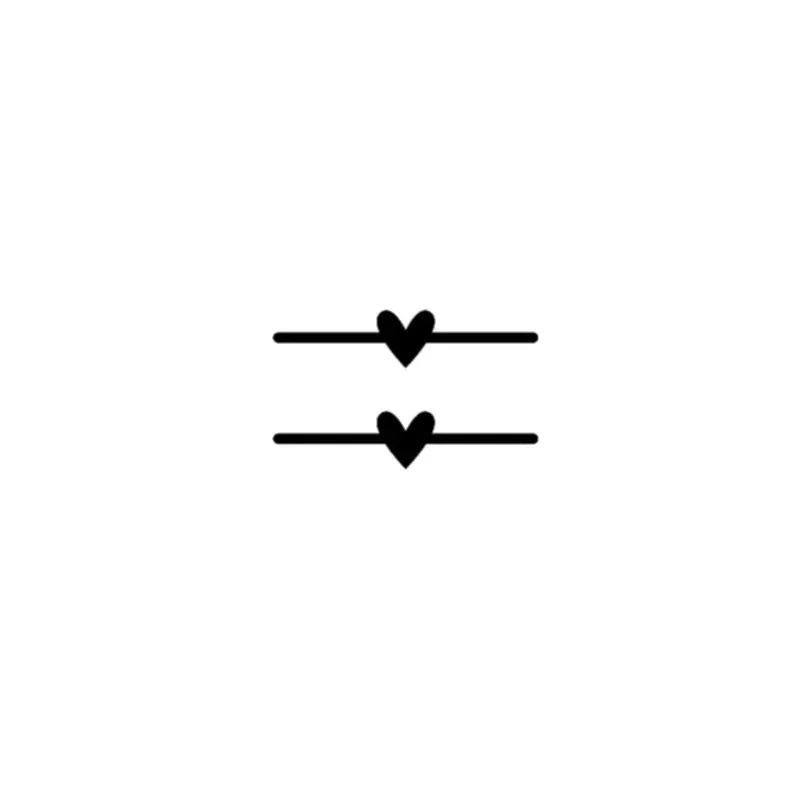 Minimal Heart Bands - InkOMG
