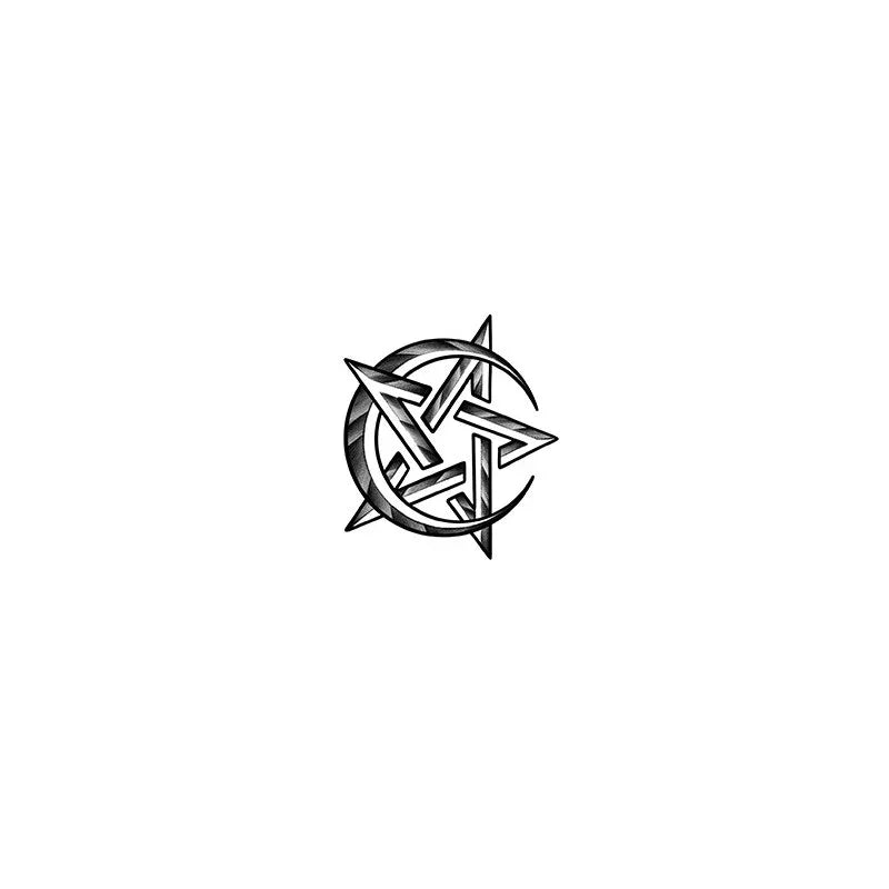 Moon & Pentagram - InkOMG