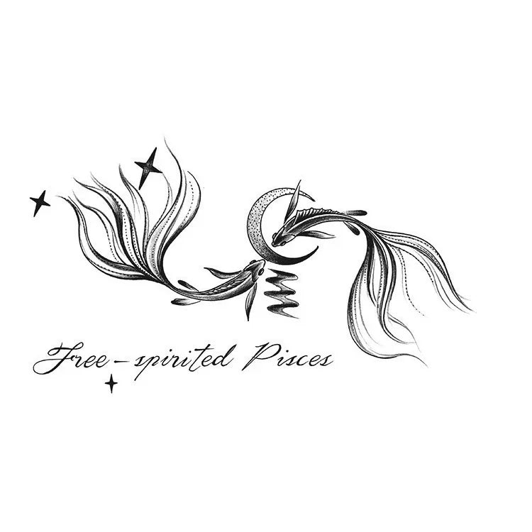 Free Spirited Pisces - InkOMG