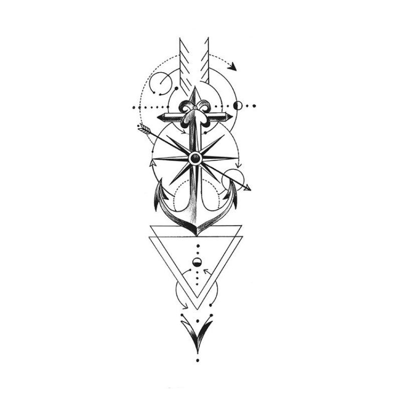 Anchor Compass Rose-InkOMG