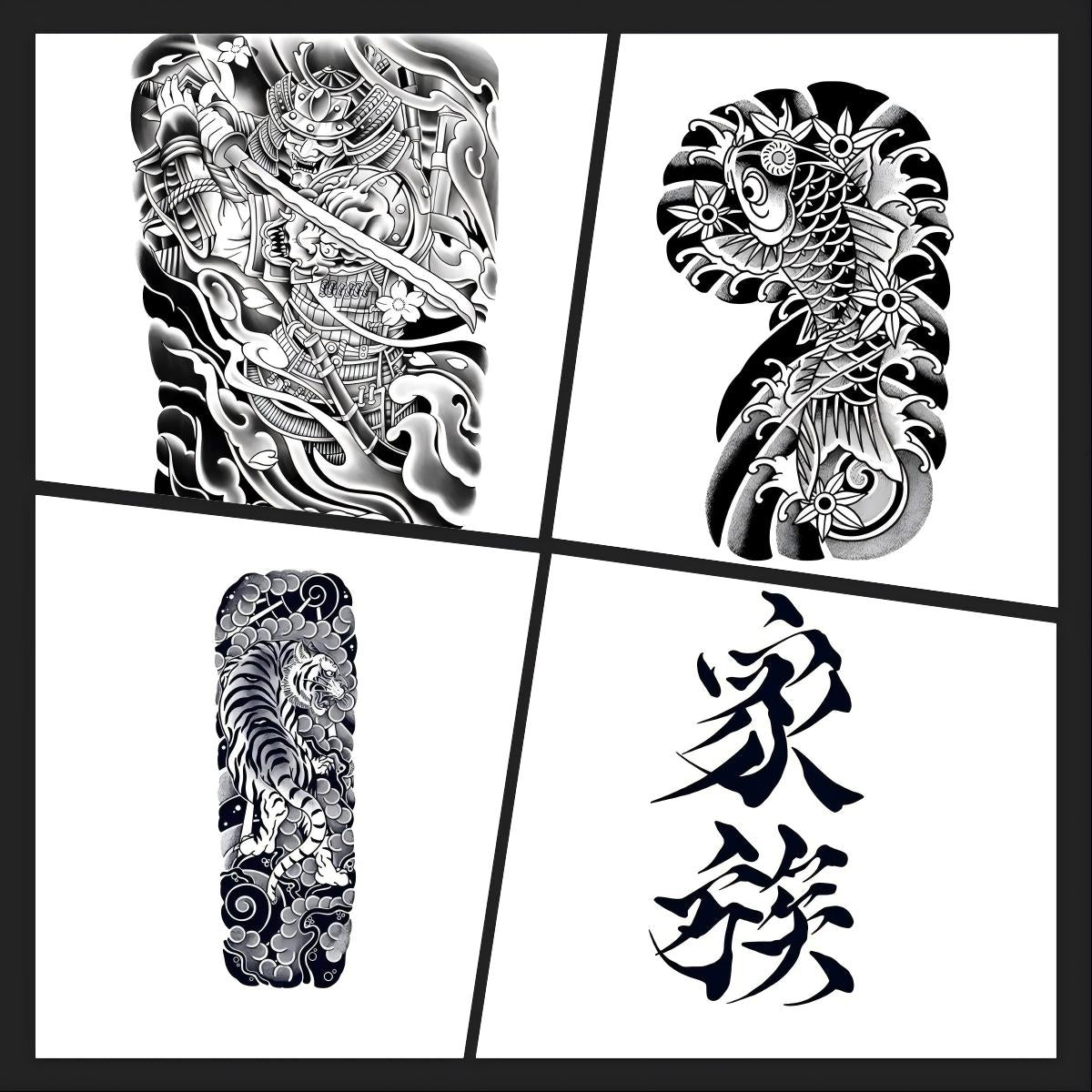 Japanese Irezumi Bundle – Samurai, Tiger & Koi