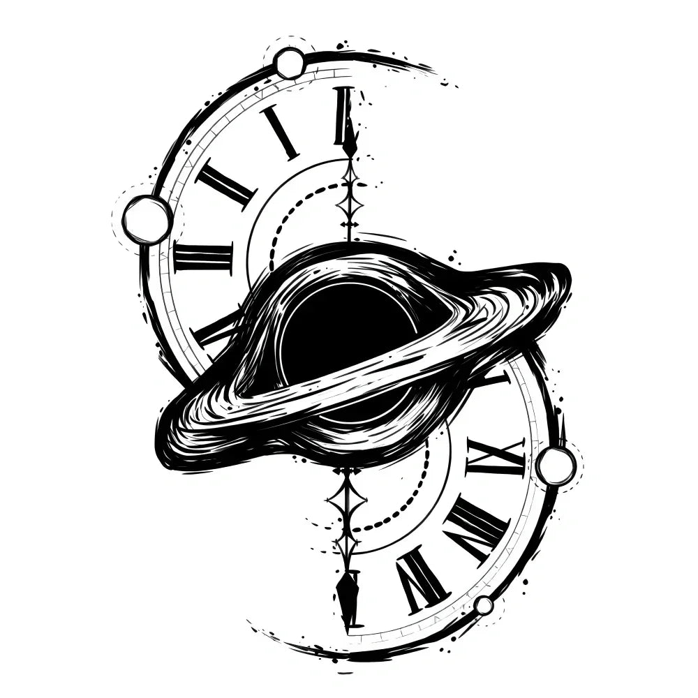 Saturn Clock - InkOMG