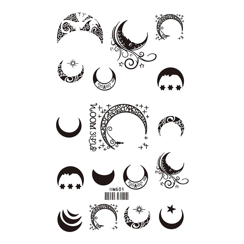 Moon Crescents Set tattoo design