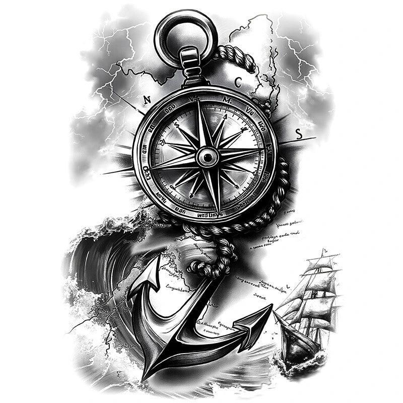 Storm on the Sea - Full Back - InkOMG