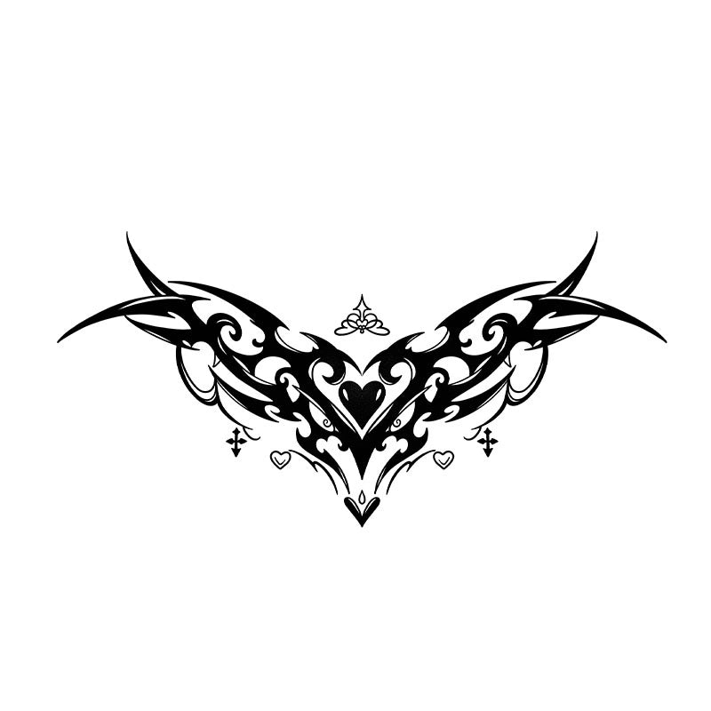 Succubus Heart Flame tattoo design