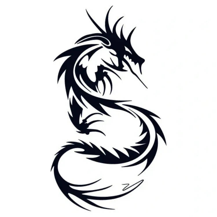 Semi-Permanent Dragon Tattoos - InkOMG