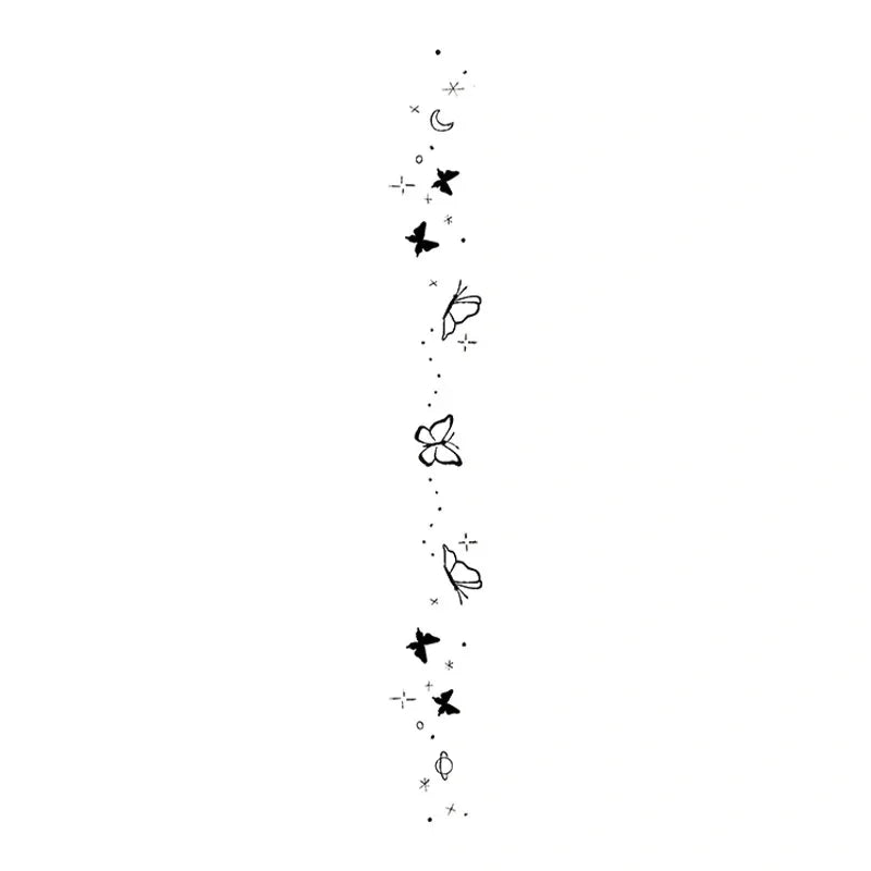 Butterfly & Cosmos Line - InkOMG