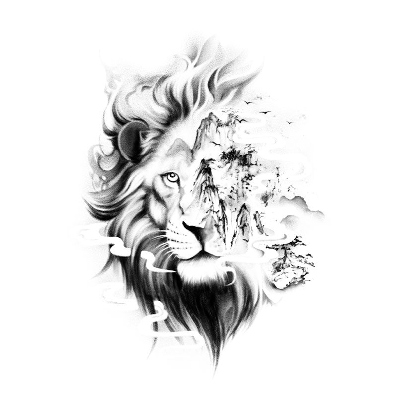 Ink Painting Lion