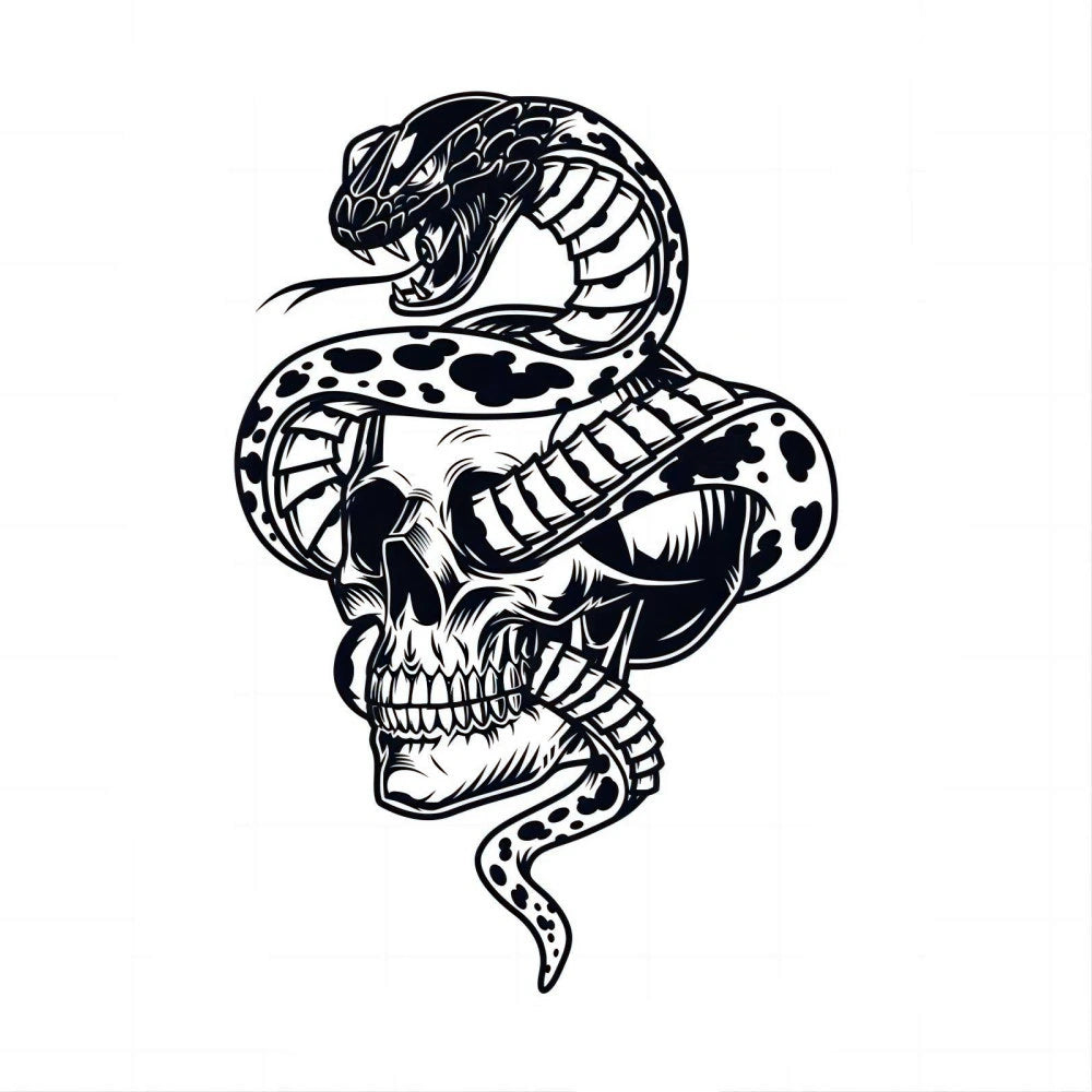 Serpiente y calavera A