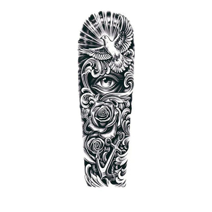 Pigeon & Eye & Roses - InkOMG