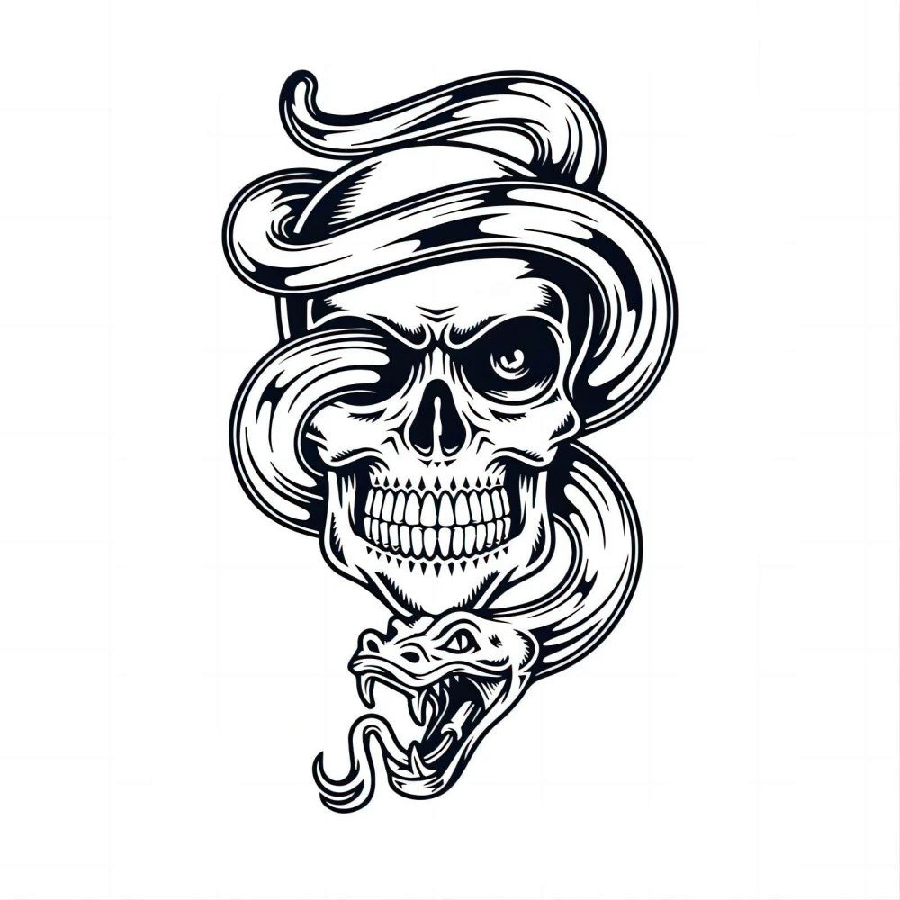 Snake & Skull B