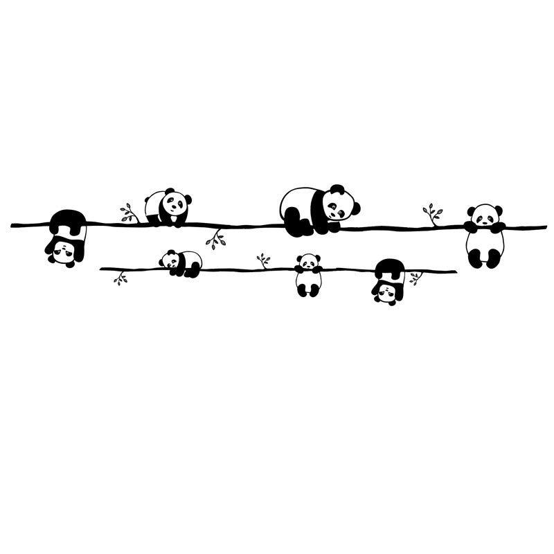 Pandas auf dem Ast