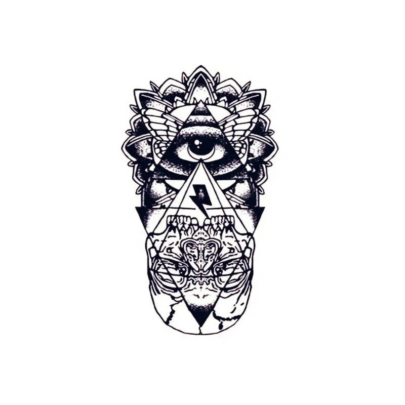 All-Seeing Eye & Inverted Skull - InkOMG