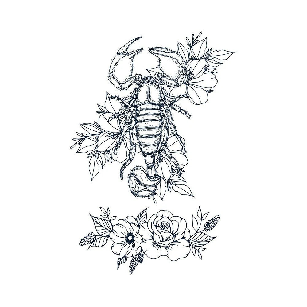 Scorpion & Flowers