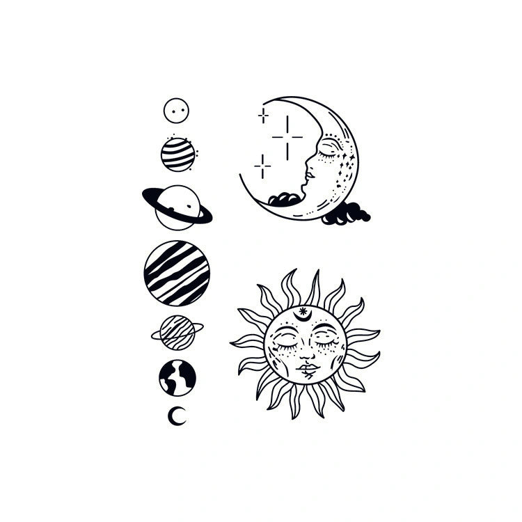 Sun, Moon & Planets