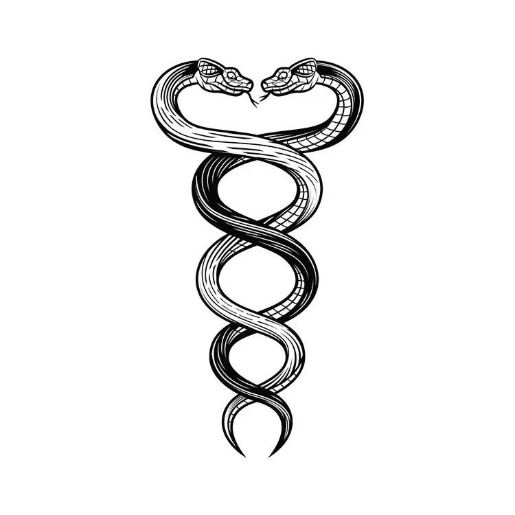 Intertwined Snakes - InkOMG