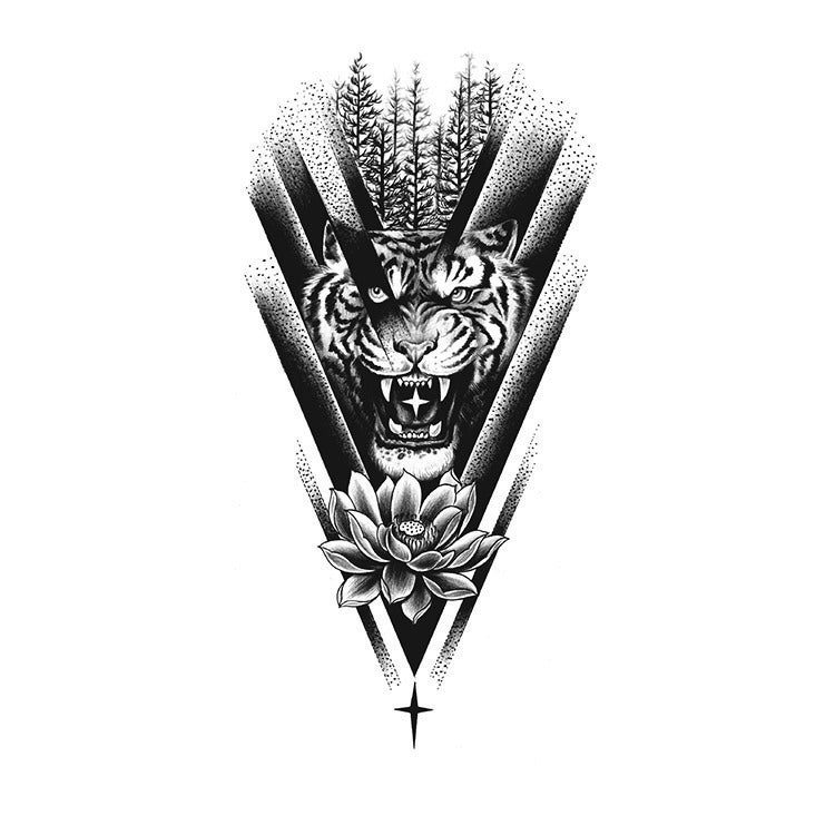 Zodiac Tiger - InkOMG
