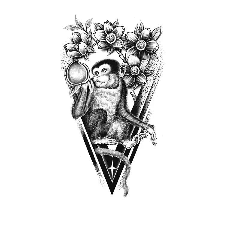 Zodiac Monkey - InkOMG