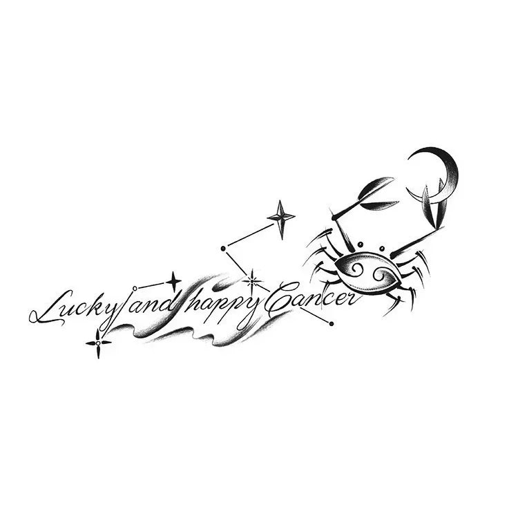 Lucky & Happy Cancer - InkOMG