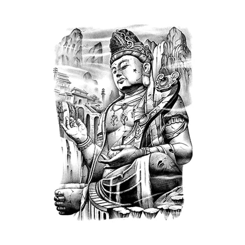Avalokiteshvara - Full Back tattoo design