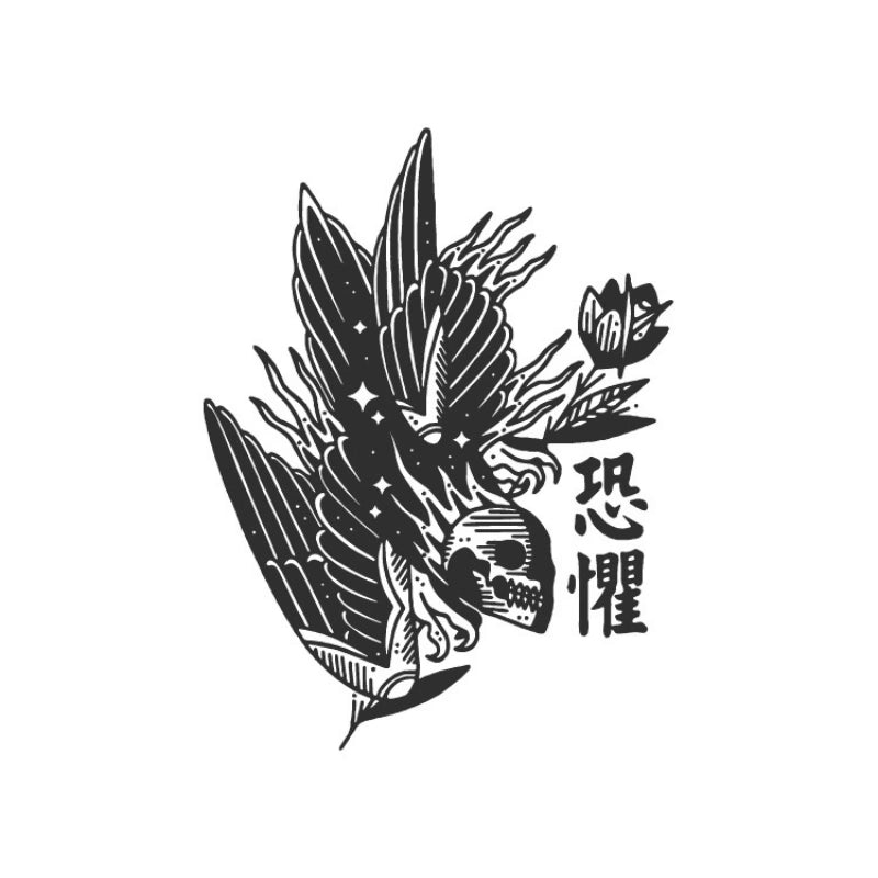 Fear (恐惧) — Raven & Skull-InkOMG