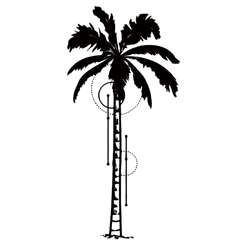 Geometric Palm tattoo design